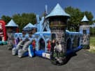 Toddler Disney Frozen 2 obstacle course rental in Austin with climbing, sliding, and bouncing—ideal for Leander birthday parties.