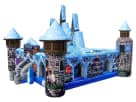 Perfect for toddler birthday parties, this Disney Frozen bounce house rental in Austin features character pop-ups and holds 8