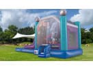 Perfect for Conroe parties, this Disney Frozen 2 bounce house rental in Houston features a wet or dry slide with blue and purple