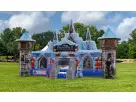 Perfect for San Marcos toddlers, this Disney Frozen obstacle course rental in Austin holds up to 8 kids with climbing, sliding