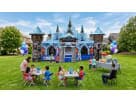 Perfect for Buda toddler parties, this Disney Frozen obstacle course rental in Austin holds 8 kids with climbing, sliding