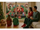 Christmas gingerbread bounce house rental in Austin with candy cane designs, perfect for indoor holiday parties in Cedar Park.
