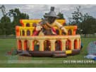 Colossal Gladiator obstacle course rental in Dallas with pop-out climbing challenges, ideal for large Plano events.