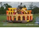 Colossal Gladiator obstacle course rental in Dallas with pop-out climbing challenges, ideal for large Plano events.