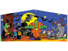 Renta de brincolín Halloween 3en1 con tobogán en Austin — diseño Frankenstein ideal para fiestas de niños.