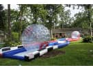 Hamster Ball Collision Course rental in Houston with dual inflatable zorbs—ideal for League City kids' parties ages 4 and up.