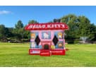 Hello Kitty bounce house with water slide rental in Dallas, ideal for Grand Prairie birthday parties and kid-friendly events.