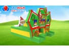 Christmas Holiday Maze inflatable obstacle course rental in Austin, ideal for Cedar Park holiday events and birthday parties.
