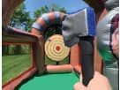 Viking Axe Throw interactive game rental in Austin, perfect for skill-testing parties in Buda.