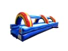 Perfect for Lewisville summer parties, this Rainbow Slip N Slide water rental in Dallas features a horizontal sliding section