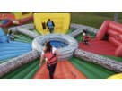 Hungry Hippo Interactive game rental in Austin with colorful obstacle course design, ideal for Pflugerville birthday parties.