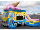 Ice Cream Truck Bounce House Combo rental in Austin with attached slide — ideal for San Marcos birthday parties.