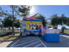 Ice Cream Truck Bounce House Combo rental in Houston with colorful inflatable design—ideal for Cypress parties.