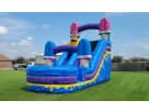 Ice Cream wet or dry slide rental in Dallas with dual slides, ideal for Garland backyard parties and events.