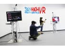 Three-person VR gaming rental in Austin with Oculus Rift headsets and motion controllers—ideal for Pflugerville tech-forward