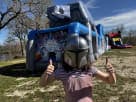 Perfect for McKinney birthday parties, this Star Wars obstacle course rental in Dallas features a 50ft wet or dry slide