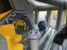 Star Wars Millennium Falcon officially licensed bounce house rental in Dallas with interactive cockpit, perfect for McKinney