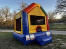 Funhouse Jumper bounce house rental in Houston with indoor-outdoor design, ideal for Katy backyard parties.