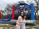 Star Wars bounce house rental in Houston with wet or dry slide option, ideal for Conroe parties.