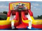 Incredibles double lane water slide rental in Dallas with 16ft height — ideal for Grand Prairie summer parties.
