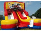 16ft Double Lane Incredibles water slide rental in Dallas with dual slides, perfect for Grand Prairie summer parties.
