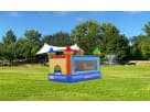 Perfect for Austin toddler parties, this colorful tiny castle bounce house rental holds up to 4 kids and works indoors