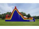 18ft Rock Climb & Dual Lane Dry Slide rental in Austin with steep slide and rock wall — ideal for Cedar Park parties.