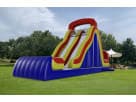 18ft dual lane dry slide rental in Austin with rock climb feature, ideal for Pflugerville birthday parties.