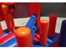 SpongeBob 5in1 bounce house rental in Dallas with water slide, holds up to 8 kids—perfect for McKinney birthday parties.