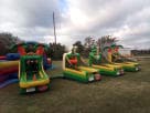 Tropical Luau Carnival Game Station rental in Austin with 4-in-1 games, ideal for Georgetown parties.
