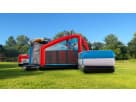 Justice League obstacle course bounce house with dual slides available for rental in Austin—perfect for Georgetown birthday