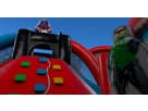 Justice League obstacle course rental in Austin with dual slides and rock wall, ideal for kids' parties in Kyle.