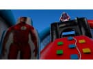 Justice League superhero obstacle course with dual slides available for rental in Dallas—perfect for Mesquite birthday parties