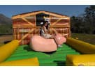 Renta de toro mecánico infantil con diseño realista en Houston — ideal para fiestas con niños que buscan una experiencia segura