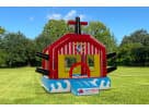 Pirate-themed bounce house rental in Houston ideal for birthday parties, holds 6-8 kids.