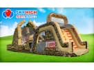 Military Boot Camp 65ft obstacle course rental in Dallas with double dry slides, ideal for Frisco parties.