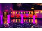 16ft x 16ft LED dance floor rental in Dallas with customizable lighting — ideal for Lewisville weddings and corporate events.