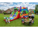 Lego Kids Party Bounce House delivered to Houston, Austin, San Antonio, Dallas and across the United States.