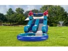 Perfect for Houston toddler pool parties, the Lil Kahuna water slide rental features under-the-sea theming with dual slides