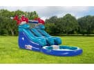 Perfect for Arlington toddler parties, the Lil Kahuna under-the-sea water slide rental in Dallas features dual sliding lanes
