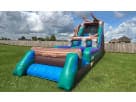 Perfect for Dallas summer events, this 21ft Wild Rapids water slide rental features a thrilling adventure-themed design