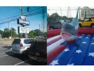 Perfect for The Woodlands birthday parties, this mechanical shark interactive ride rental in Houston features an exciting taming