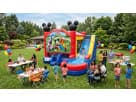 Mickey Mouse 6in1 bounce house combo with dual slides available for rental in Houston—ideal for Cypress birthday parties
