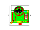 Mickey Mouse toddler bounce house rental in Austin with 3D character pop-ups, ideal for Round Rock birthday parties.
