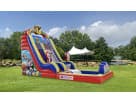 Perfect for Lewisville parties, this Disney-licensed Mickey Mouse water slide rental in Dallas features dual lanes