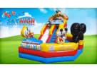 Mickey Mouse toddler bounce house rental in Houston with dual slides — ideal for Pearland parties.