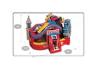 Perfect for toddler birthday parties in Dallas, this amusement park–themed bounce house rental features dual slides and castle