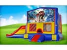Moana-themed bounce house with wet or dry slide rental in Austin, ideal for San Marcos birthday parties.