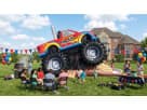 Monster Truck Deluxe bounce house rental in Dallas with slide combo, ideal for Plano birthday parties and backyard events.