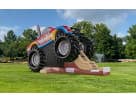 Perfect for Dallas birthday parties, this monster truck bounce house rental features a large bouncing area with realistic